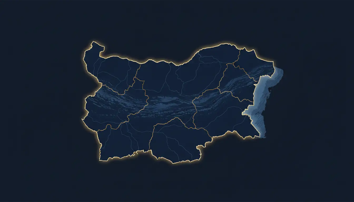 Карта на България с посетените места